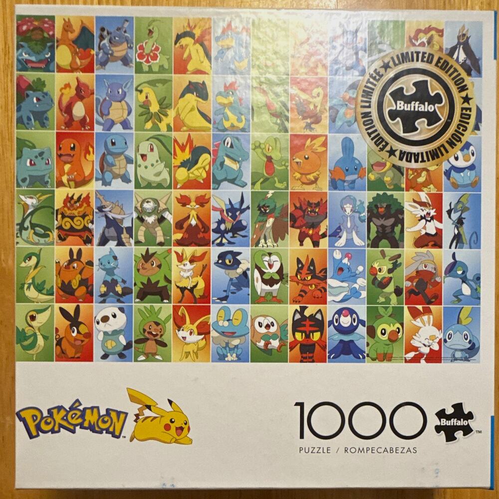 Buffalo Games Pokémon Limited Edition 1000-Piece Interlocking Cardboard Puzzle